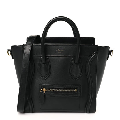 Celine Smooth Calfskin Nano Luggage Black 1 of 13