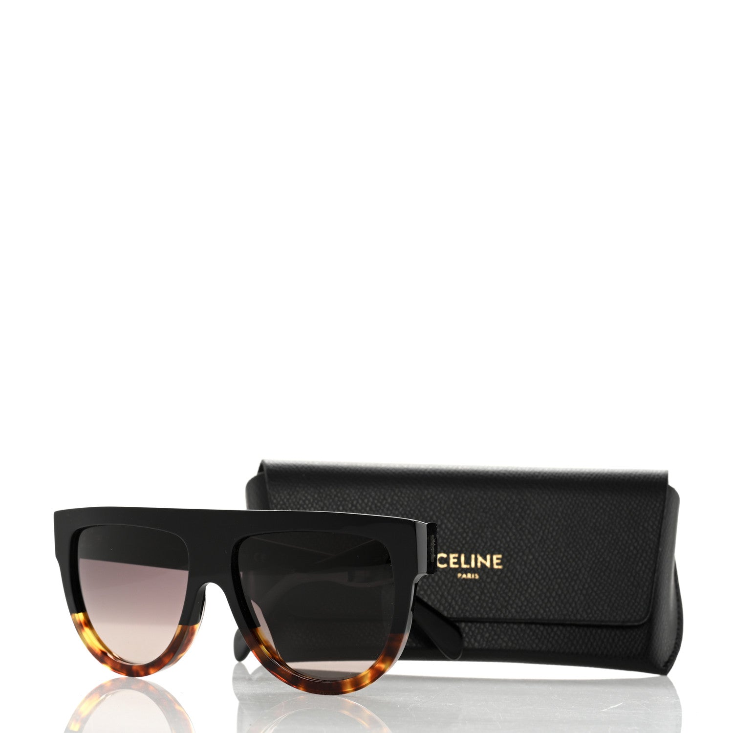 Celine Shadow Sunglasses CL 4001IN Black Havana 8 of 8