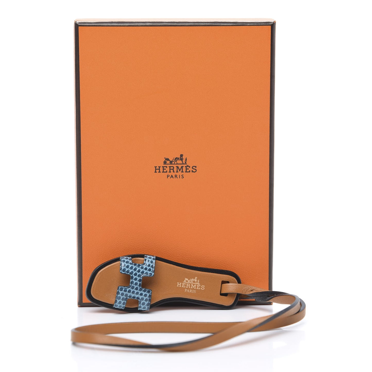 Lizard Butler Calfskin Oran Nano Bag Charm Mykonos