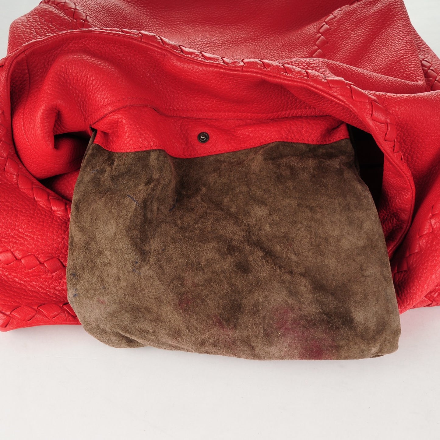 Cervo Deerskin Large Hobo Red