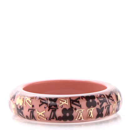 Louis Vuitton Resin Swarovski Medium Inclusion Bracelet GM Rose Poudre 3 of 4