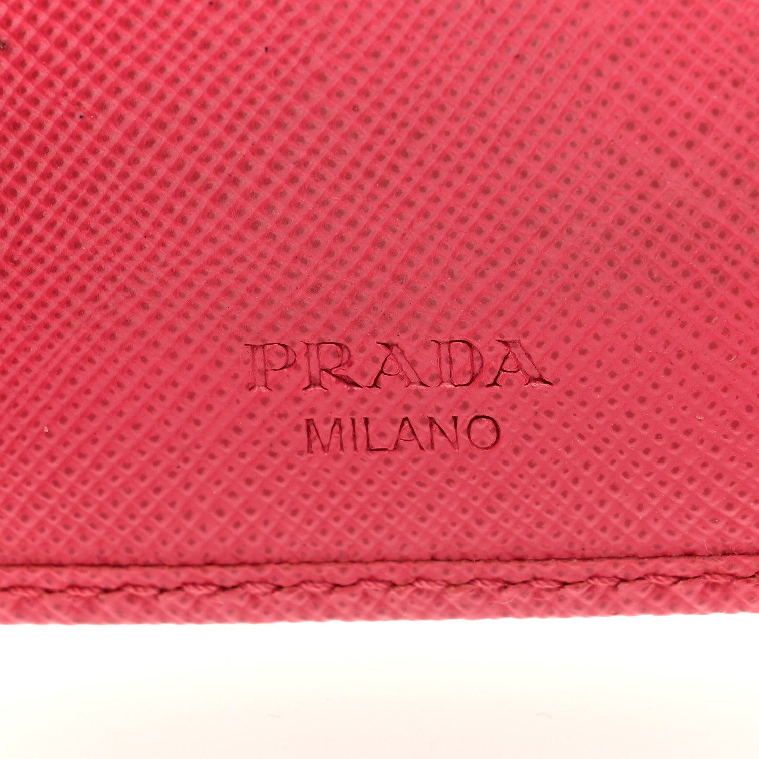 Prada Saffiano Fiocco Bow Metal 6 Key Holder Peonia 6 of 7