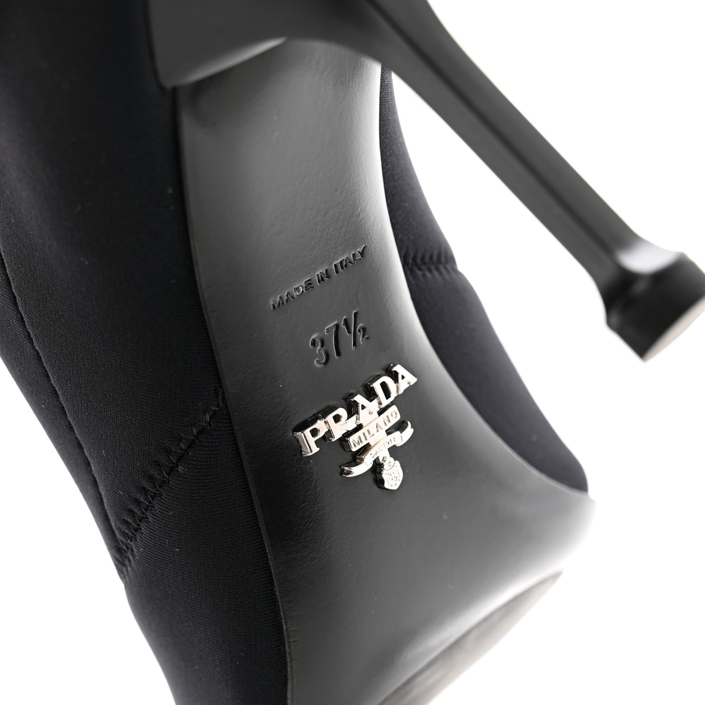 Neoprene Pointed Open Toe Sock 90 Boots 37.5 Black