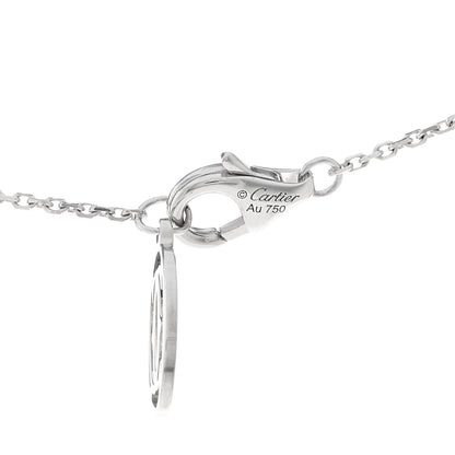 Cartier 18K White Gold Diamond .71ct C De Cartier Pendant Necklace 4 of 5