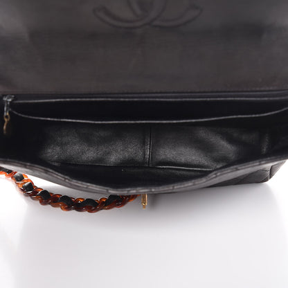 Chanel Lambskin Quilted Bekko Jumbo Single Flap Black 5 of 30