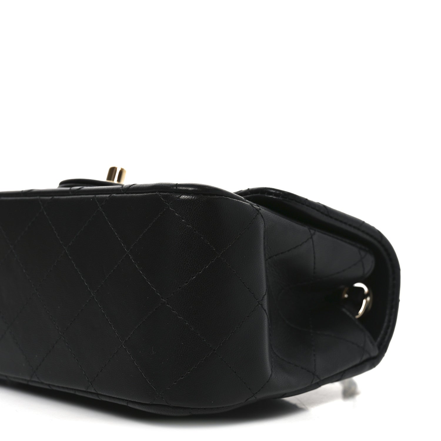 Chanel Lambskin Quilted Mini Square Flap Black 10 of 11