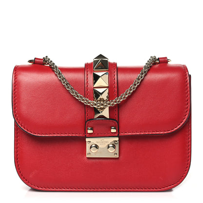 Valentino Garavani Vitello Small Glam Lock Rockstud Flap Red 1 of 11