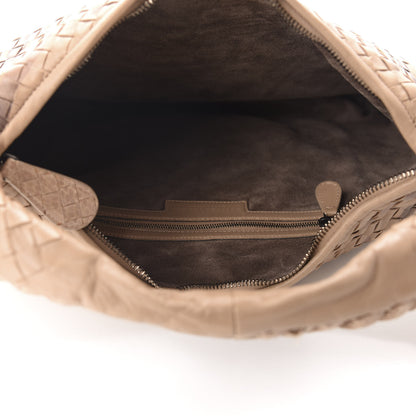 Bottega Veneta Nappa Snakeskin Intrecciato Medium Veneta Tiger Print Hobo Maple 5 of 11