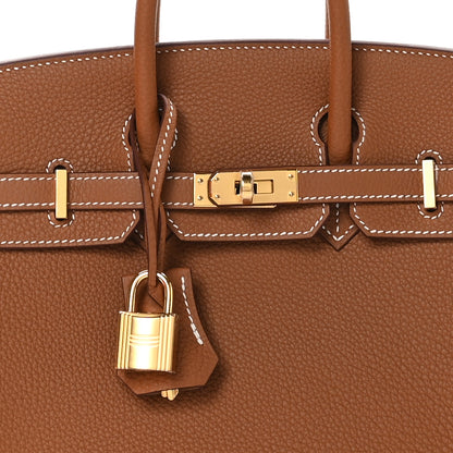 Hermes Togo Birkin 25 Gold 8 of 13