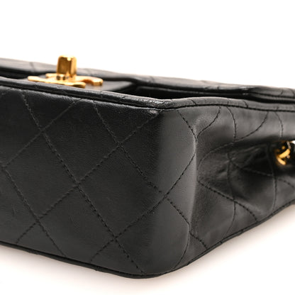 Chanel Lambskin Quilted Mini Square Flap Bag Black 9 of 10