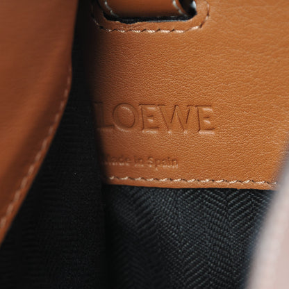 Loewe Calfskin Denim Small Hammock Shoulder Bag Blue Tan 6 of 7