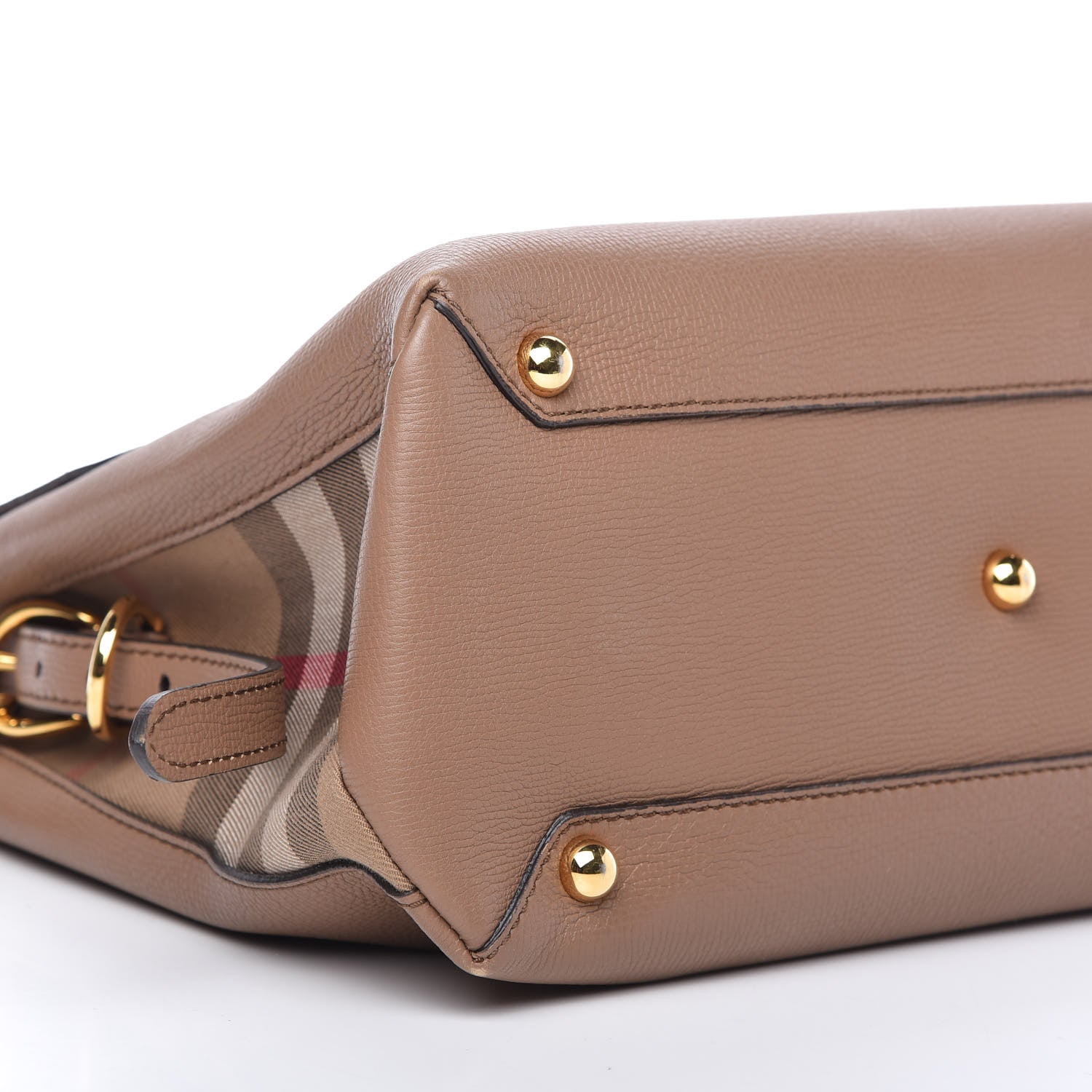 Burberry Derby Calfskin House Check Medium Camberley Dark Sand 6 of 9