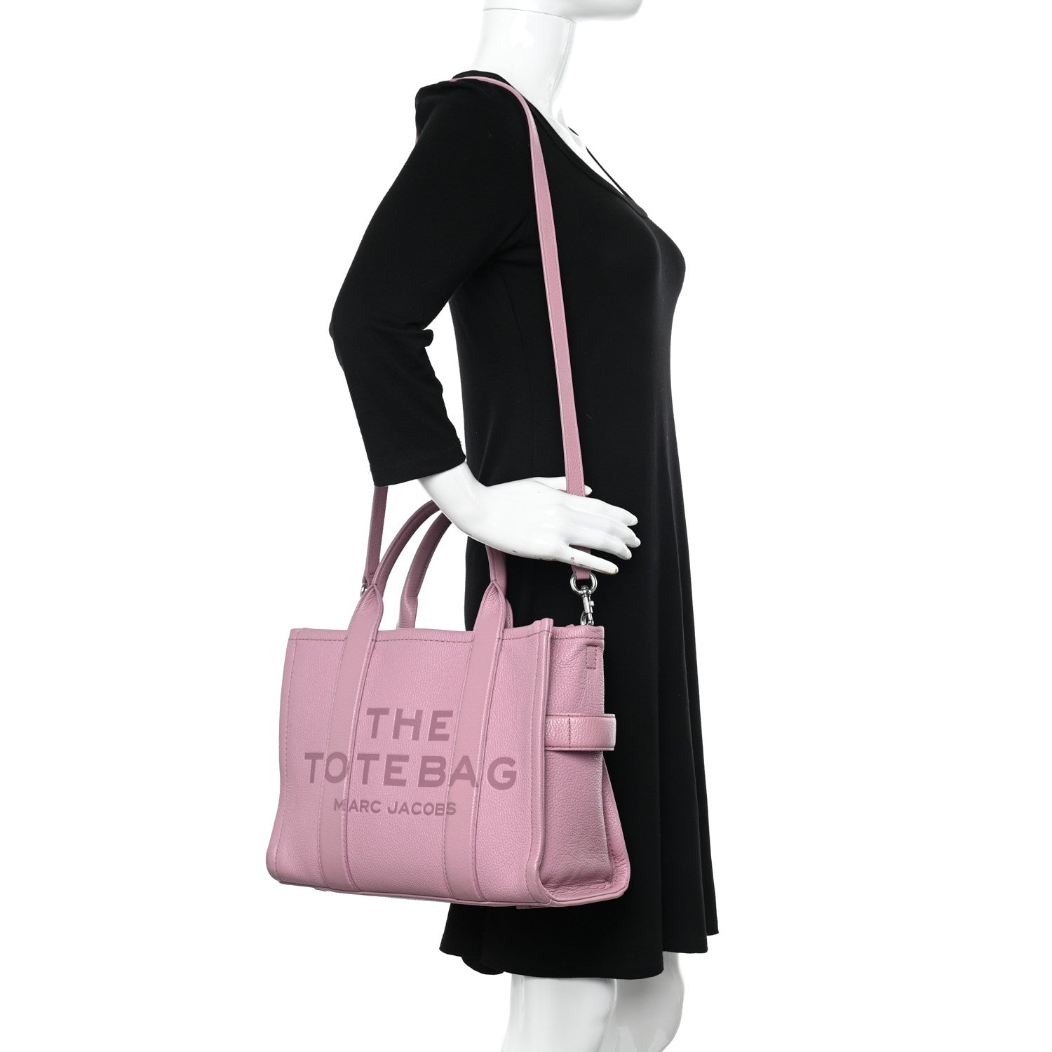 Marc Jacobs Grained Calfskin Medium The Tote Bag Regal Orchid 2 of 12