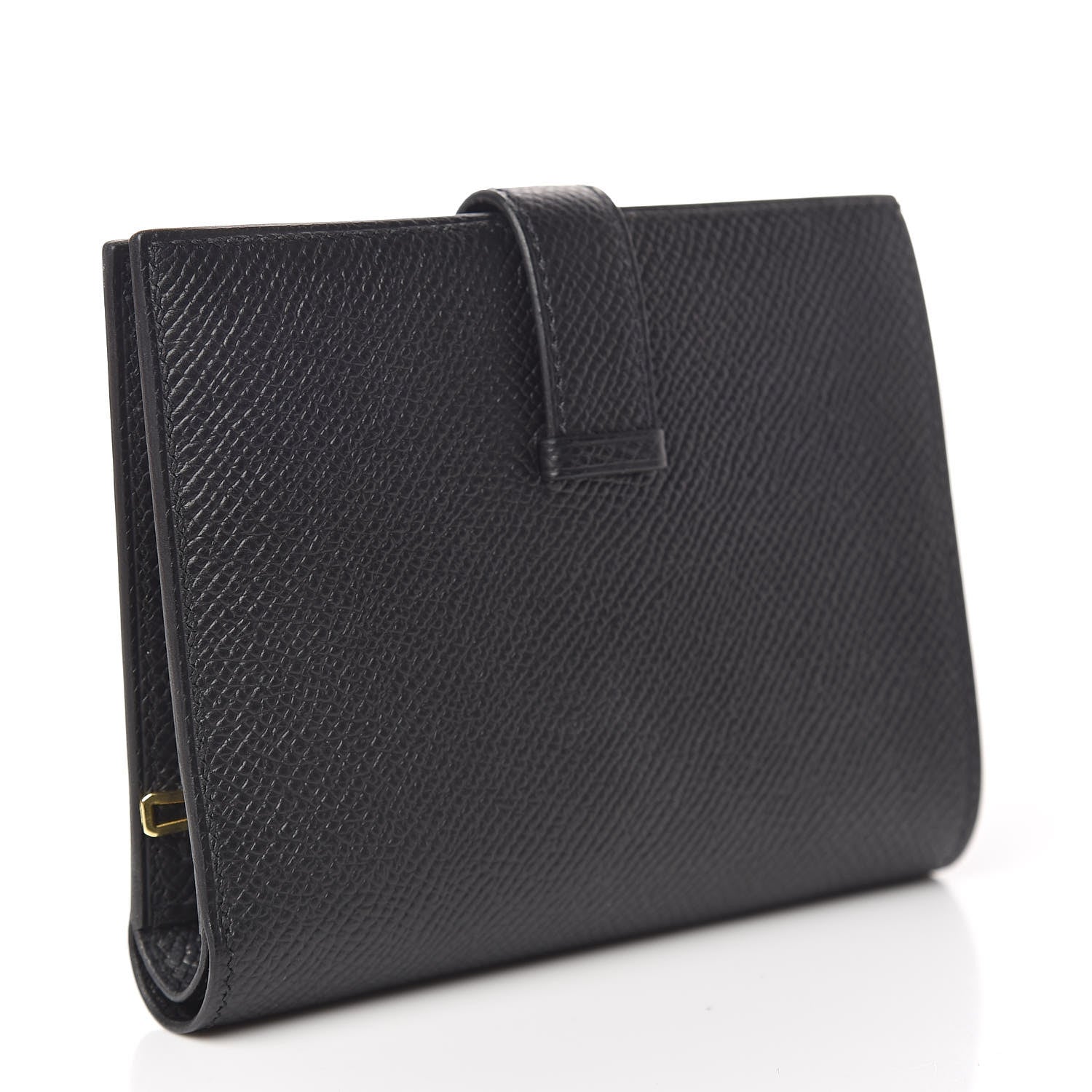 Hermes Epsom Bearn Compact Wallet Black 3 of 8