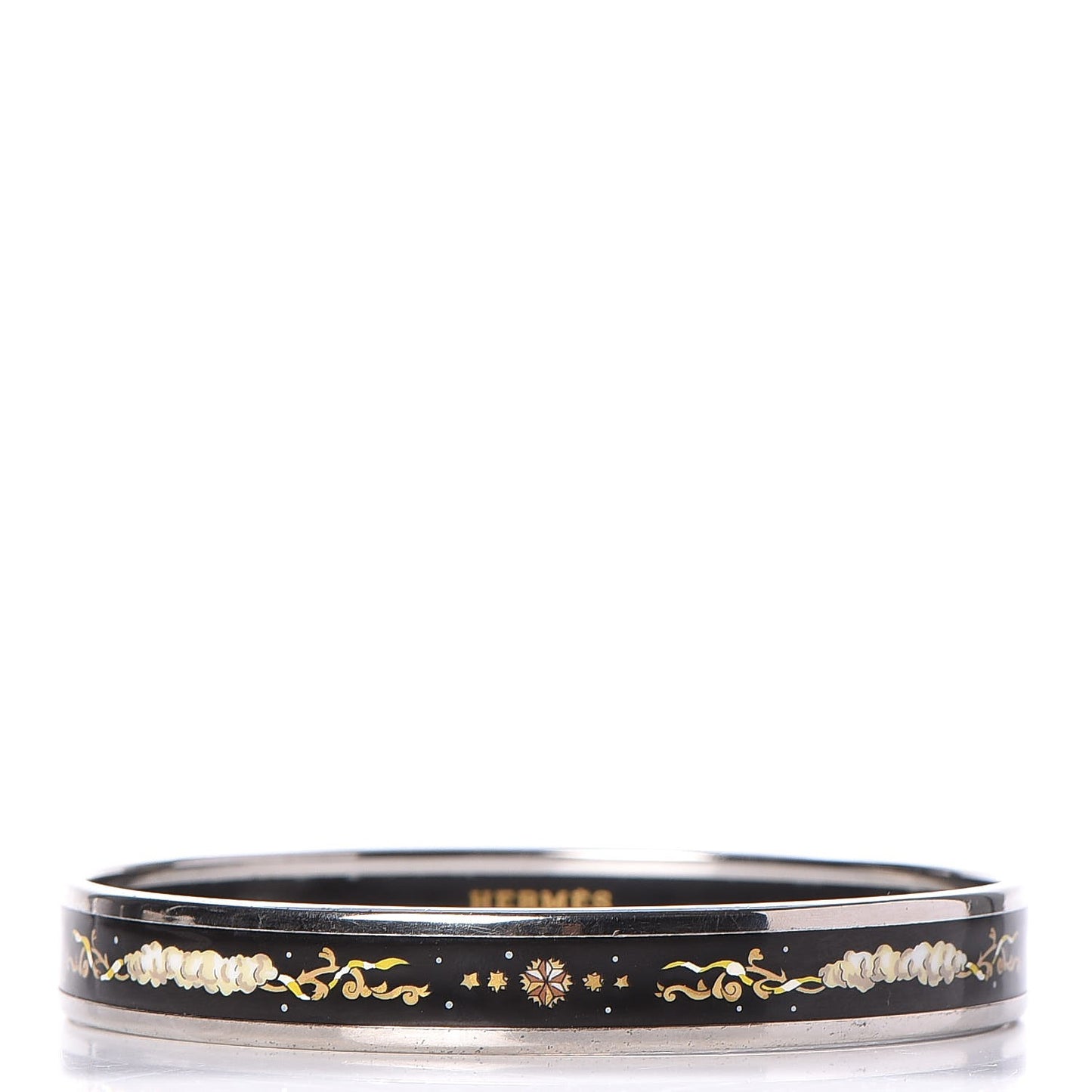 Enamel Printed Celestial Mythology Narrow Bracelet 70 Black