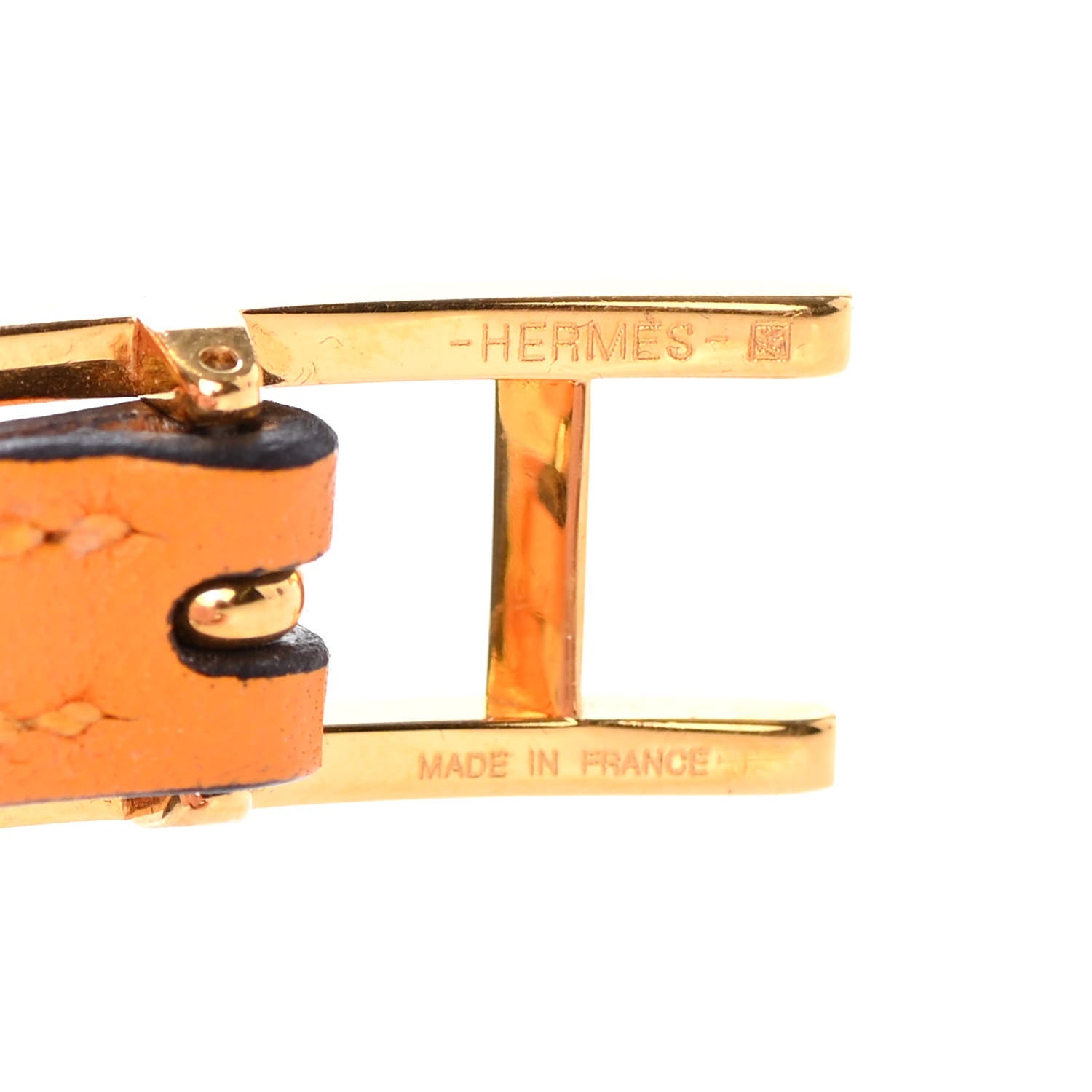 Hermes Swift Hapi 3 MM Triple Tour Wrap Bracelet Mango 4 of 5