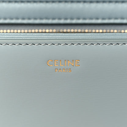 Celine Shiny Calfskin Teen Triomphe Blue Gray 6 of 9