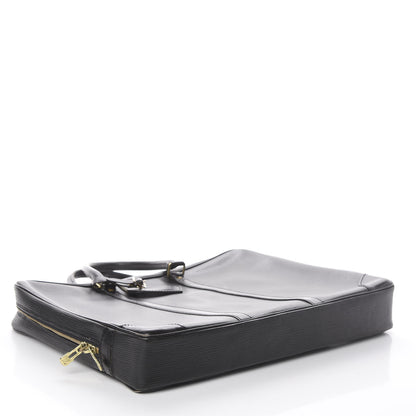 Louis Vuitton Epi Porte-Documents Voyage Briefcase Black 3 of 8