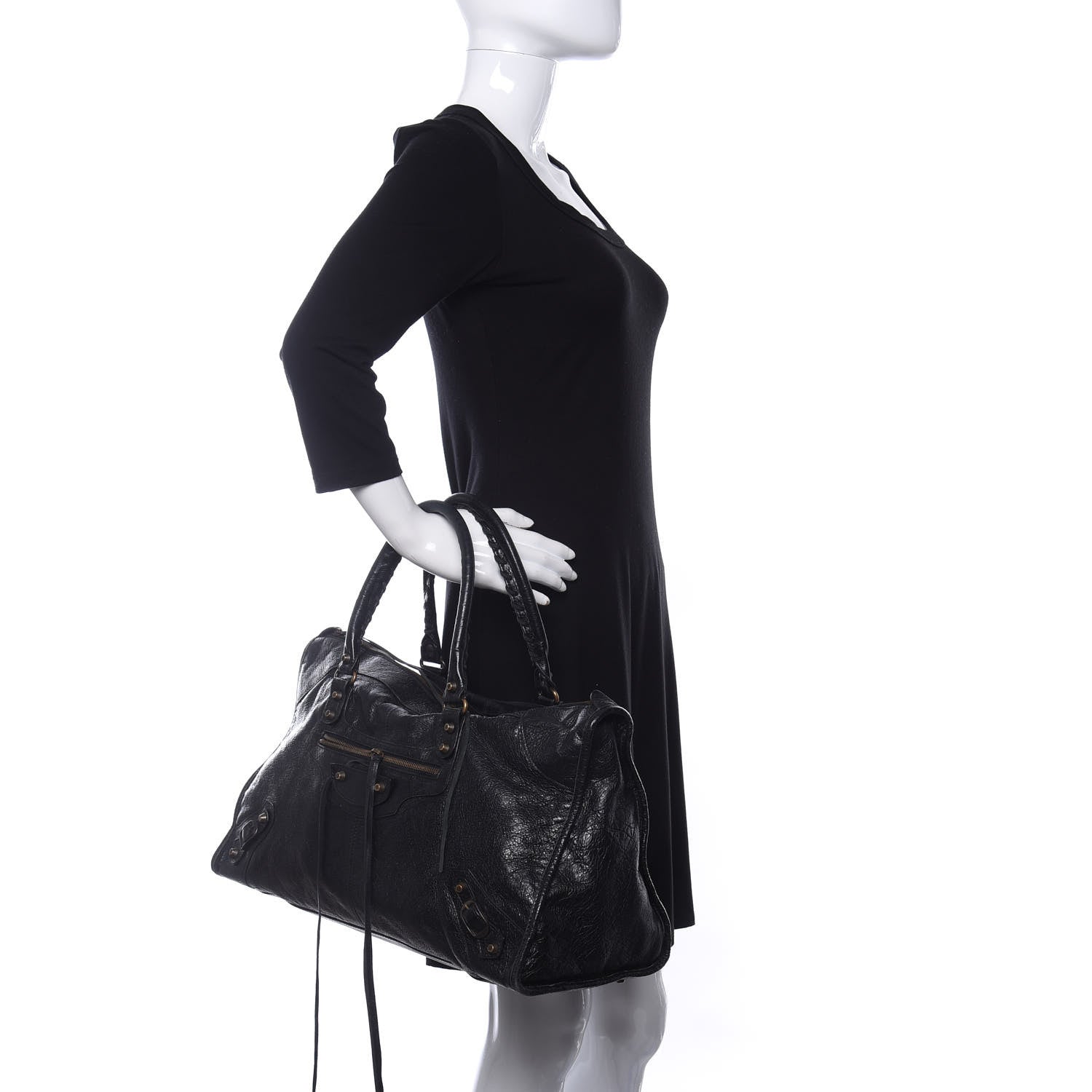 Balenciaga Agneau Classic Hardware Work Black 2 of 11