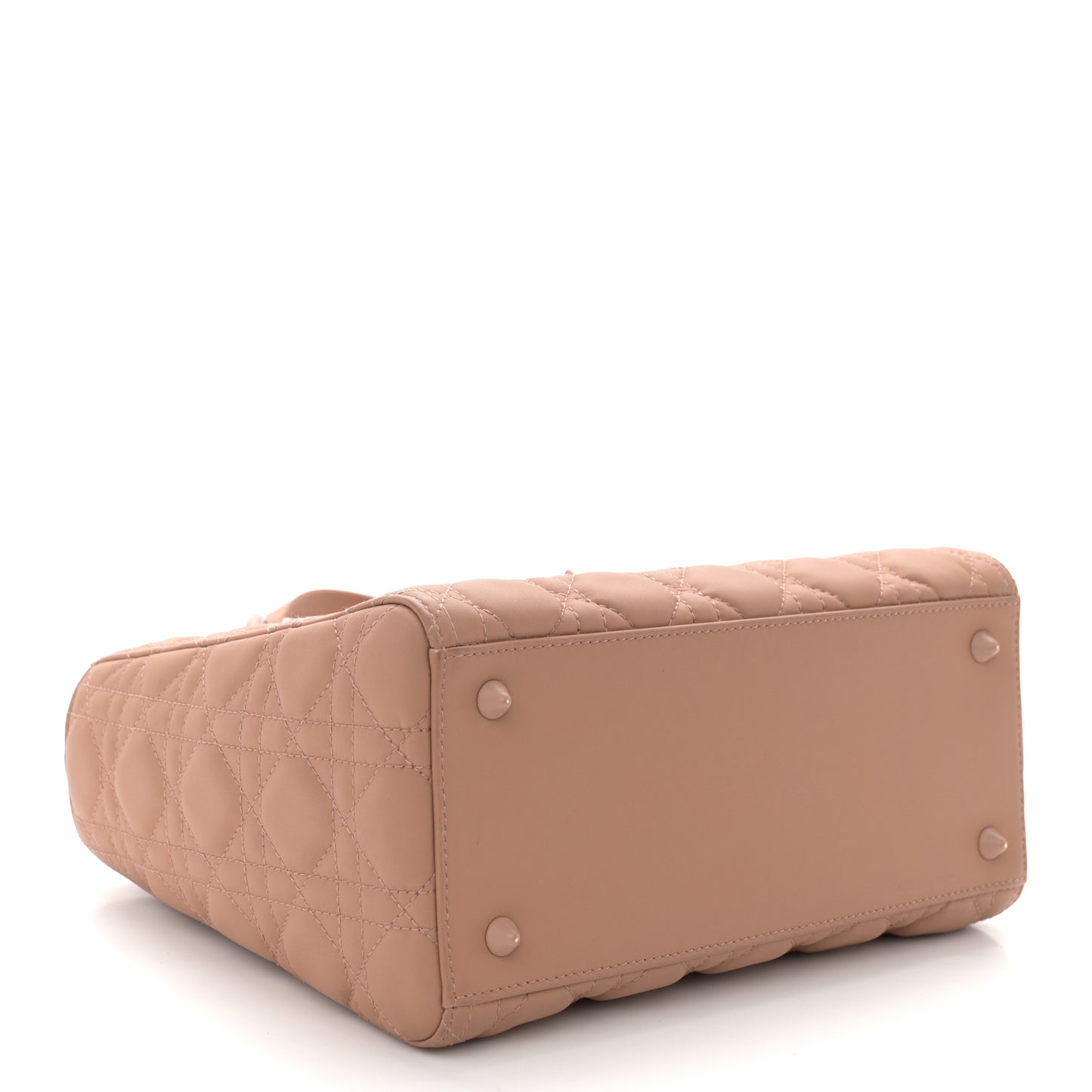 Ultra Matte Calfskin Cannage Medium Lady Dior Beige