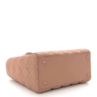 Christian Dior Ultra Matte Calfskin Cannage Medium Lady Dior Beige 4 of 12