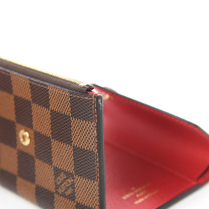 Louis Vuitton Damier Ebene Victorine Wallet Red 8 of 12