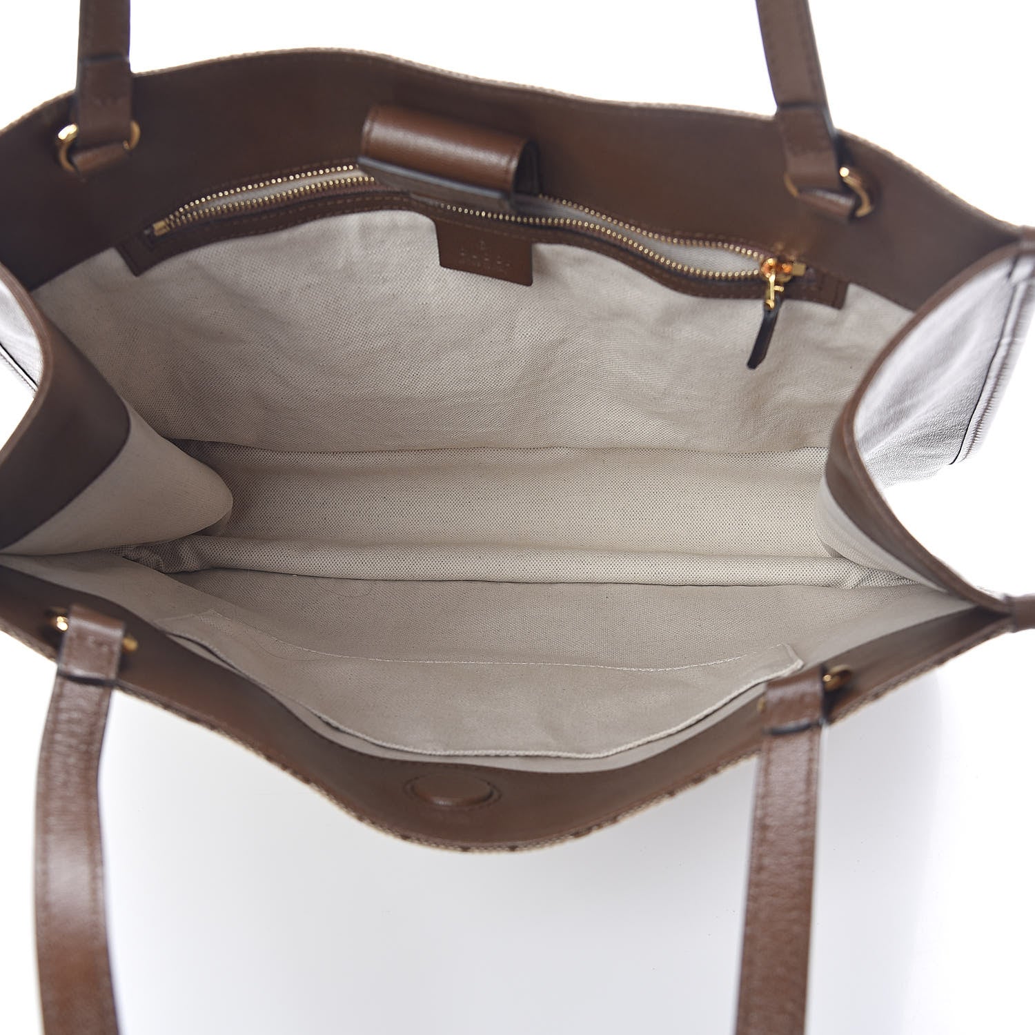 Gucci Monogram Horsebit 1955 Tote Bag Beige Brown Sugar 5 of 9