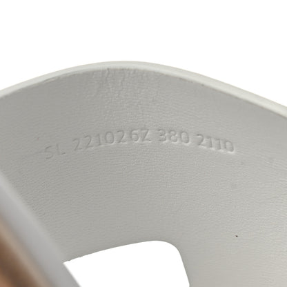 Hermes Calfskin Cork Eze 30 Sandals 38 White 8 of 9