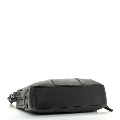 Burberry Textured Calfskin Briefcase Black 3 of 9