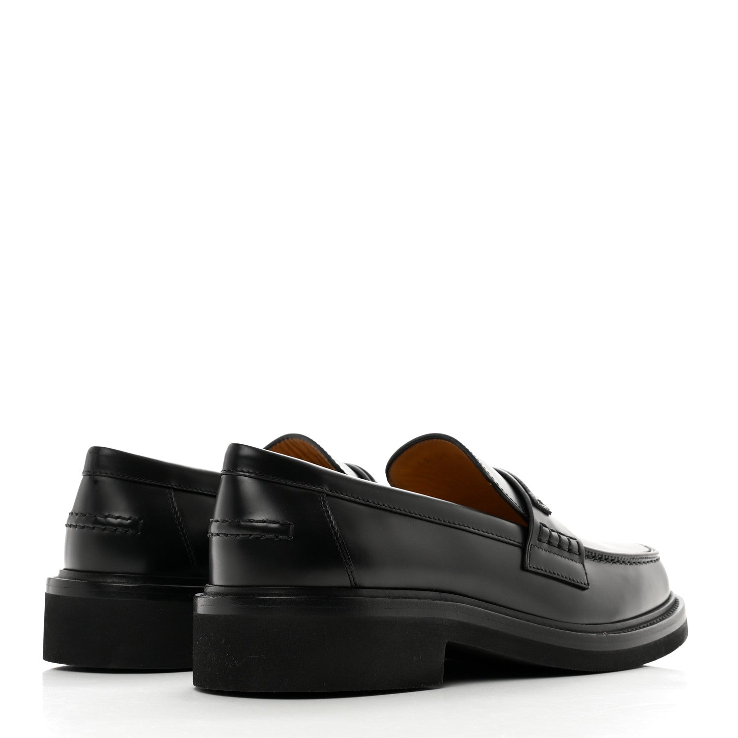 Christian Dior Brushed Calfskin Boy Loafers 40 Black 4 of 8