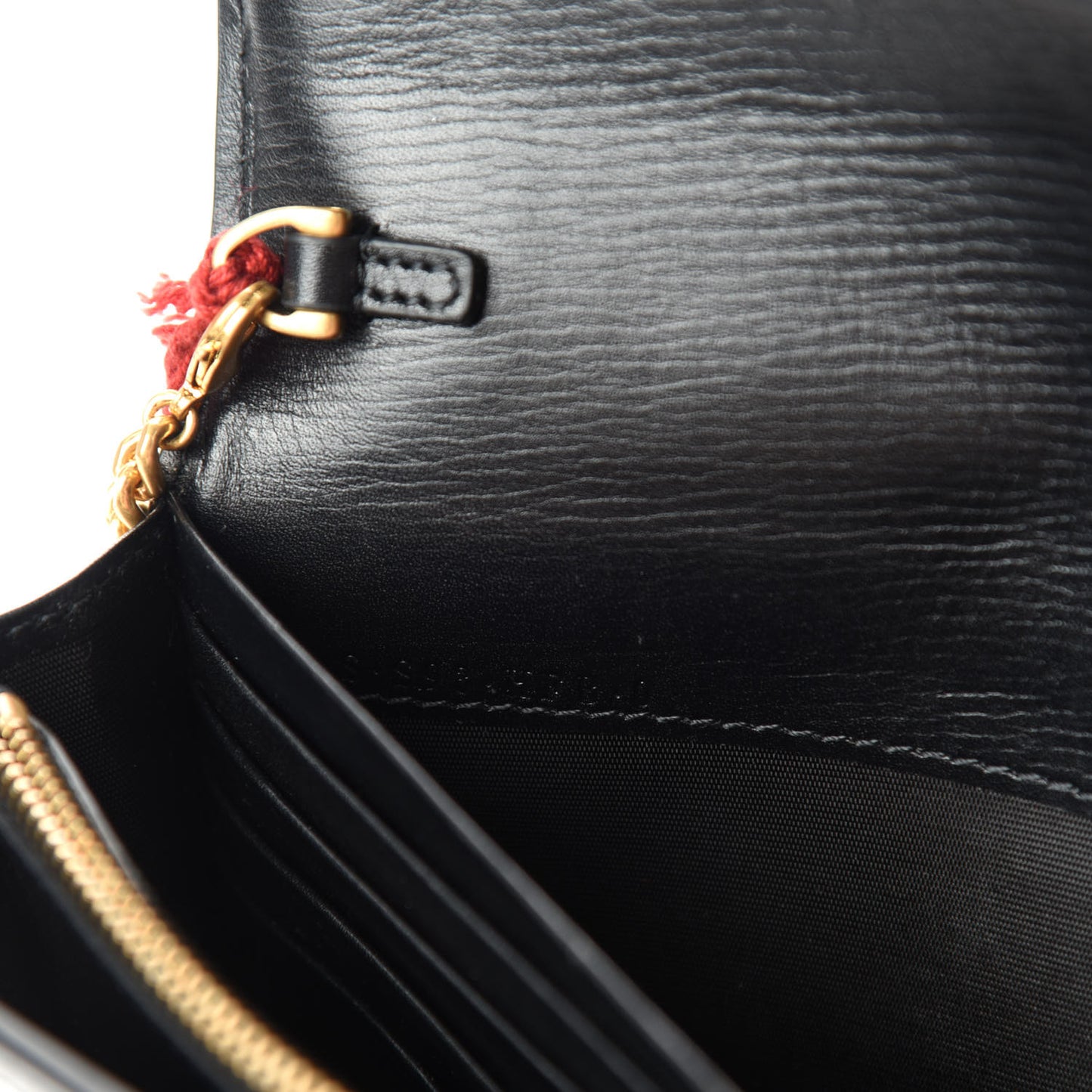 Smooth Calfksin Vlogo Wallet On Chain Black