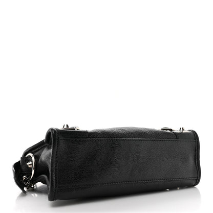 Balenciaga Chevre Gold Metallic Edge Hardware Mini City Black 4 of 11