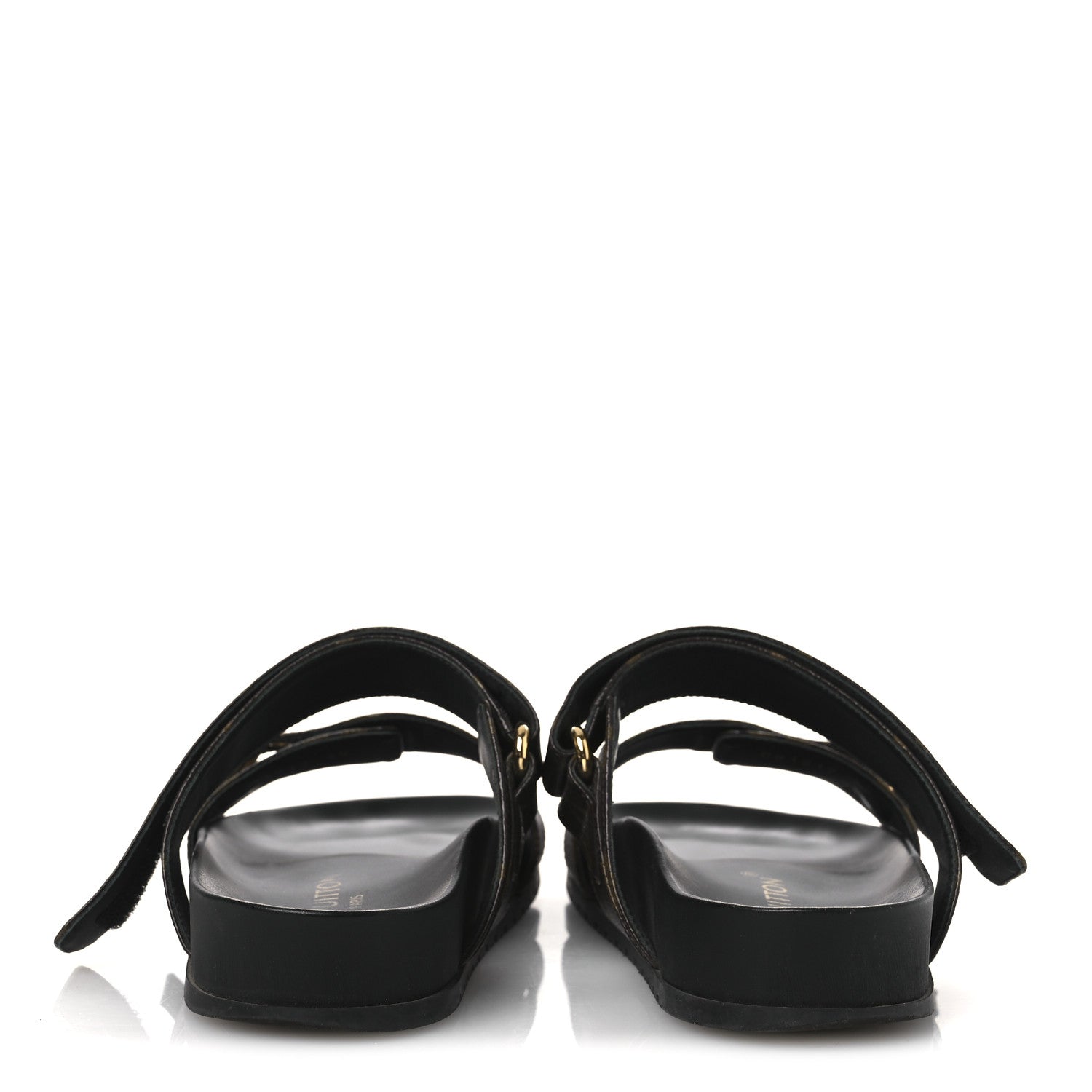 Louis Vuitton Monogram Bom Dia Mule Sandals 39 Black 6 of 11