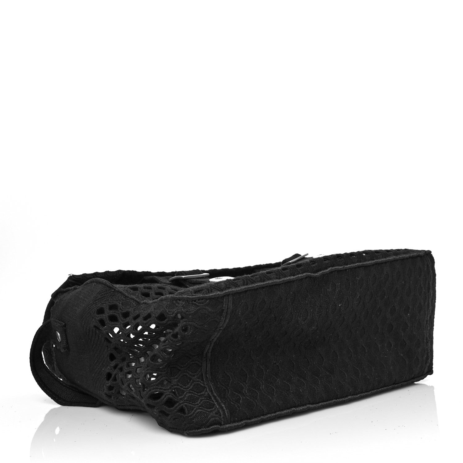 Christian Dior Canvas Embroidered Mesh Diorcamp Messenger Black 5 of 15