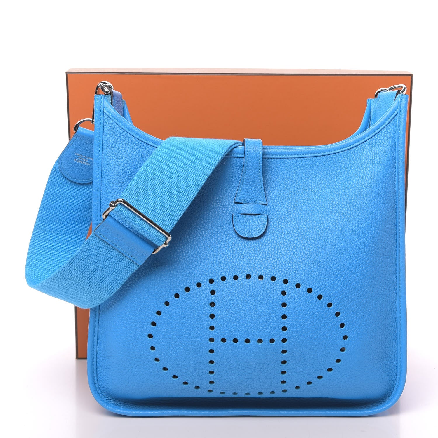 Hermes Taurillon Clemence Evelyne III PM Bleu Zanzibar 11 of 11