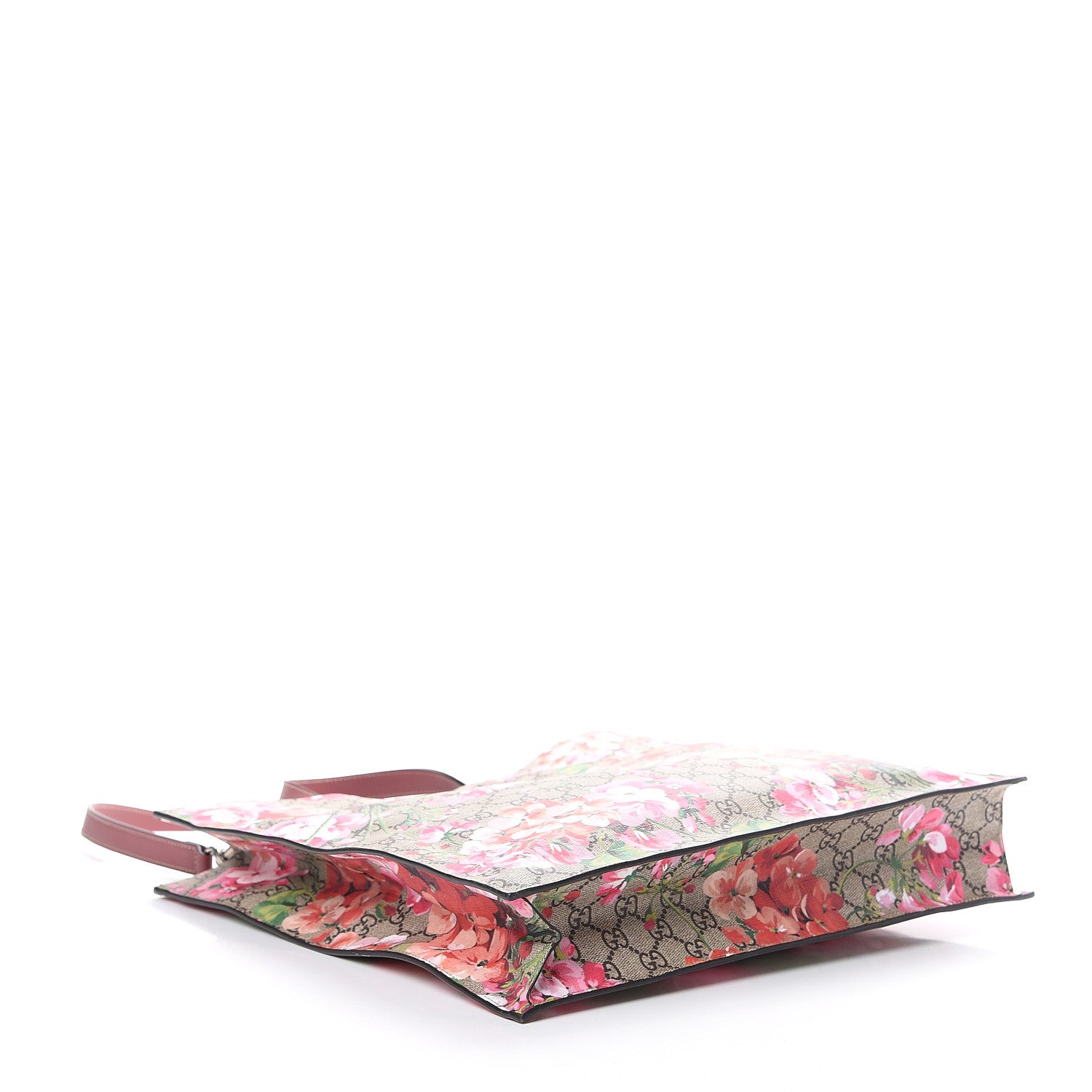 Gucci Soft GG Supreme Monogram Blooms Vertical Tote Beige Multicolor Dry Rose 3 of 9
