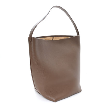 The Row Grained Calfskin Large N/S Park Tote Dark Taupe 3 of 10
