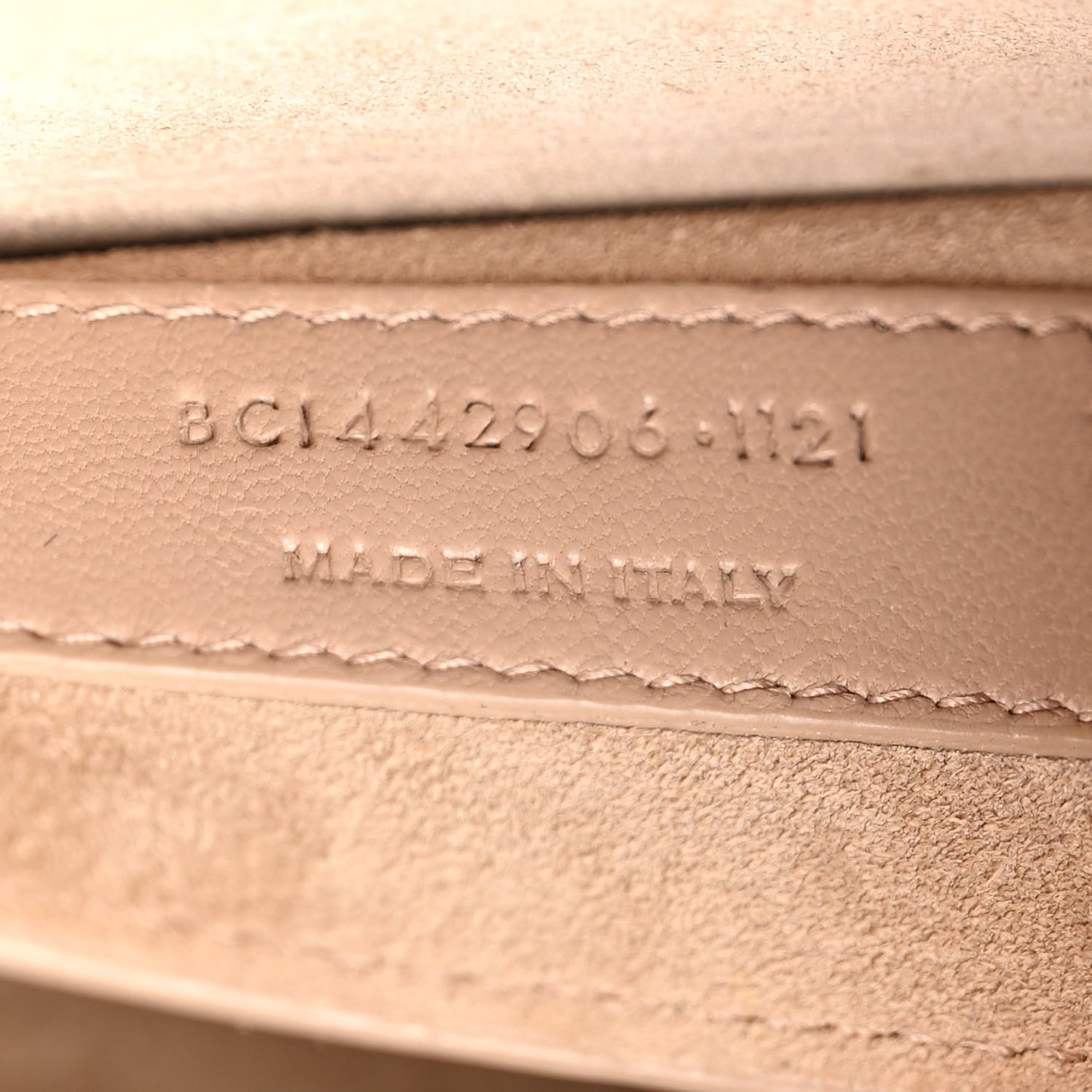 Calfskin Medium Monogram Sunset Dark Beige