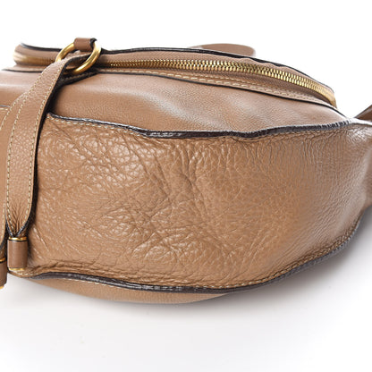 Chloe Calfskin Medium Marcie Round Zip Crossbody Bag Nut 10 of 15