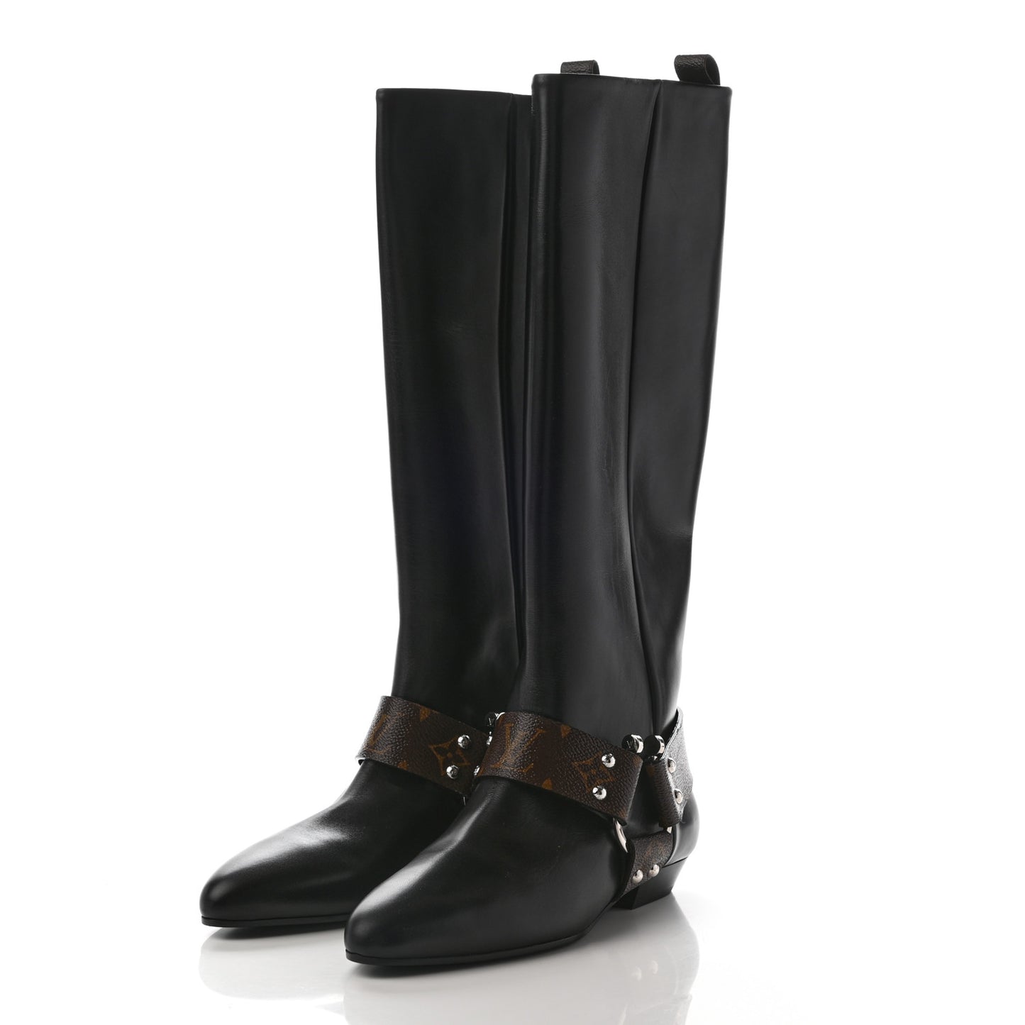 Calfskin Monogram Rhapsody High Boots 39 Black