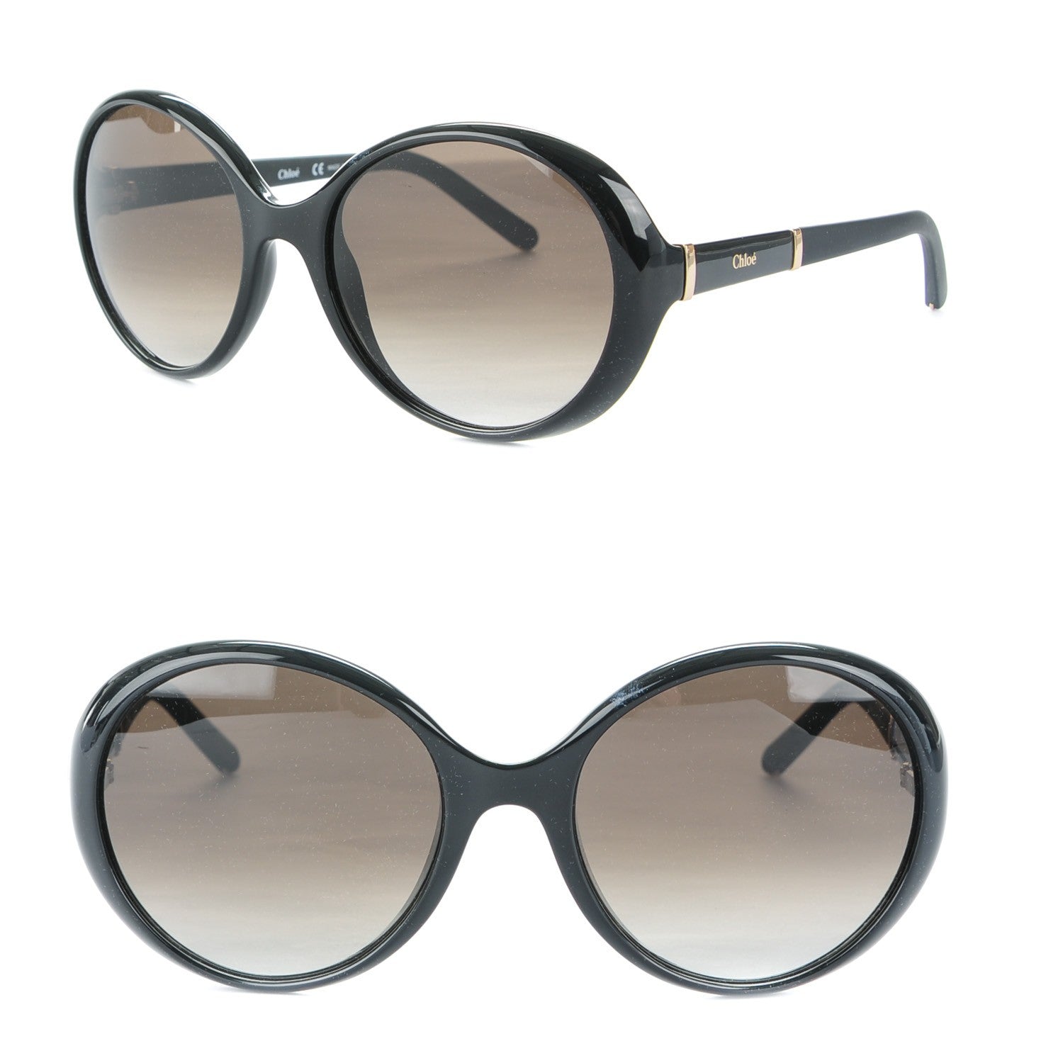 Chloe Oversized Round Sunglasses CE687S Black 1 of 5