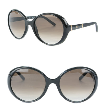 Chloe Oversized Round Sunglasses CE687S Black 1 of 5