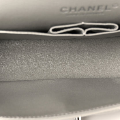Chanel Lambskin Quilted Medium Double Flap Grey 5 of 12