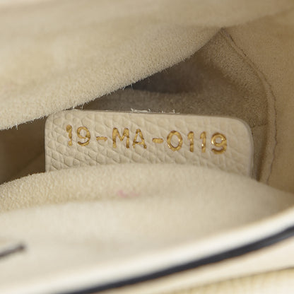 Christian Dior Grained Calfskin Mini Saddle Bag White 7 of 13