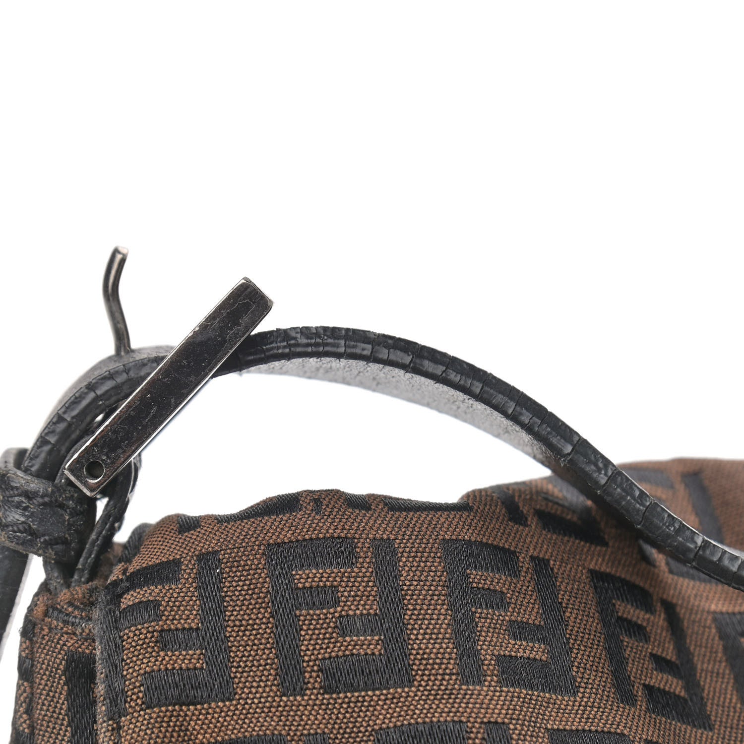 Fendi Zucchino Vitello Mama Baguette Black Moro 12 of 13