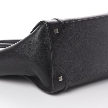 Celine Drummed Calfskin Mini Luggage Black 5 of 7