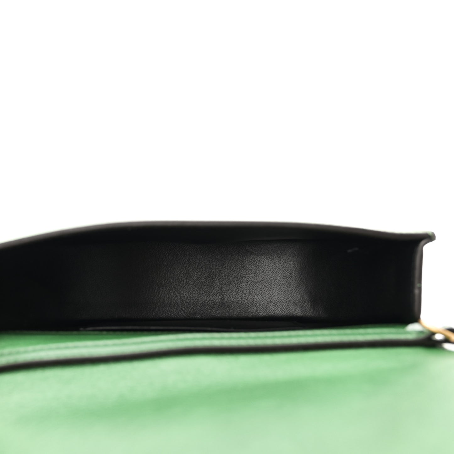 Calfskin Small Nile Bracelet Minaudiere Bag Deep Pine