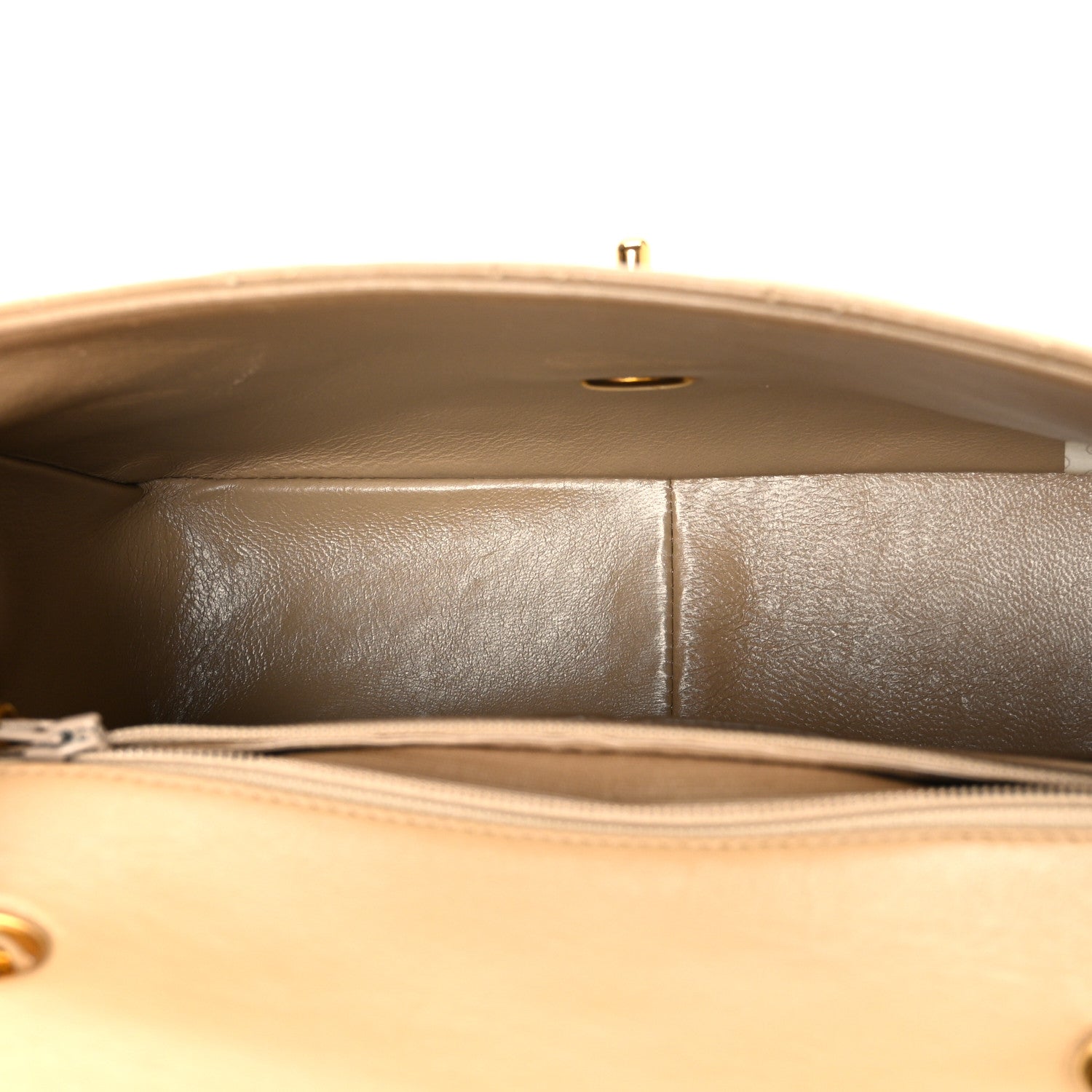 Chanel Lambskin Quilted Mini Square Flap Beige 5 of 12