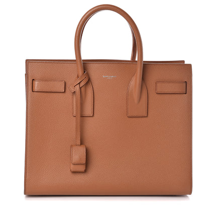 Saint Laurent Grained Calfskin Small Sac De Jour Saddle Brown 1 of 10