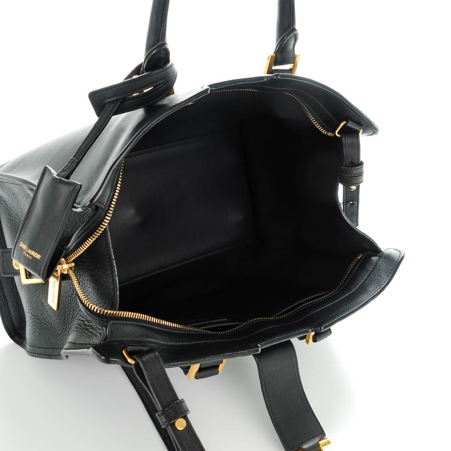 Calfskin Small Classic Y Cabas Black